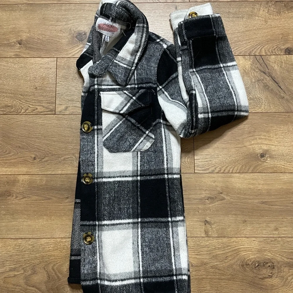 Jason Maxwell Monochrome Plaid Jacket - Picture 8 of 11